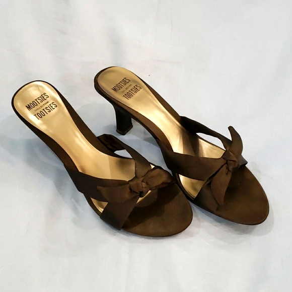Escarpin à Talon Marron Mootsies Tootsies Taille 8.5 US (8 1/2 M) - Occasion Très Bon état - Classique Et Confortable